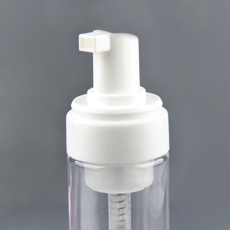 custom 80ml 100ml 150ml round PET foaming pump facial cleansing bottle - 图片 2