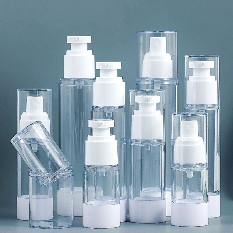 White AS round airless bottle 15/30/50/80/100ML