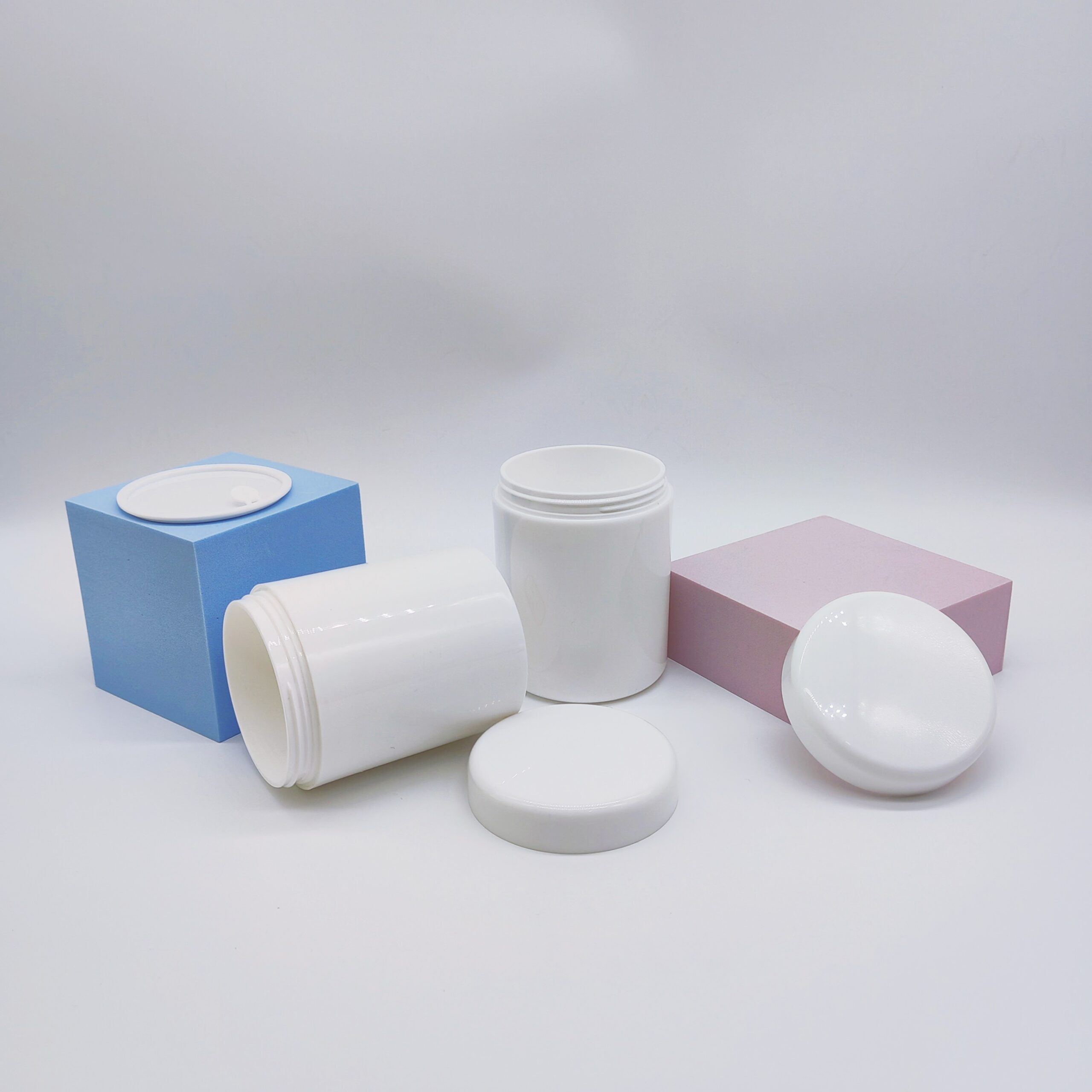 PP 150G 200G Skincare Face Cream jar with Round Lid - 图片 3