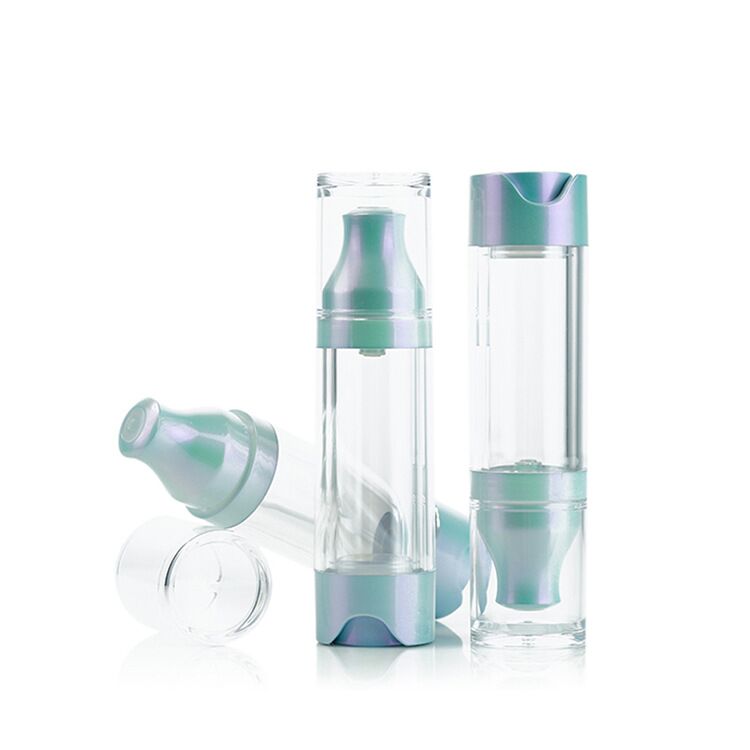 Round 30ml AS bottom press Airless pump bottle