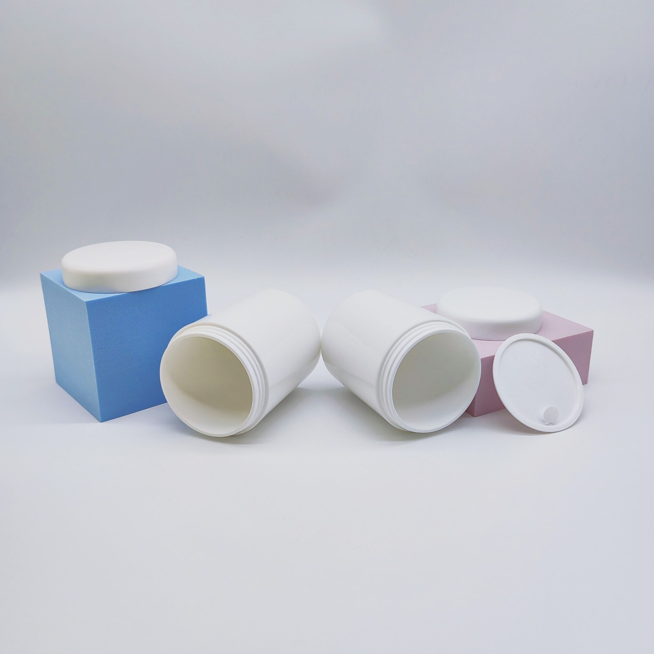 PP 150G 200G Skincare Face Cream jar with Round Lid - 图片 4