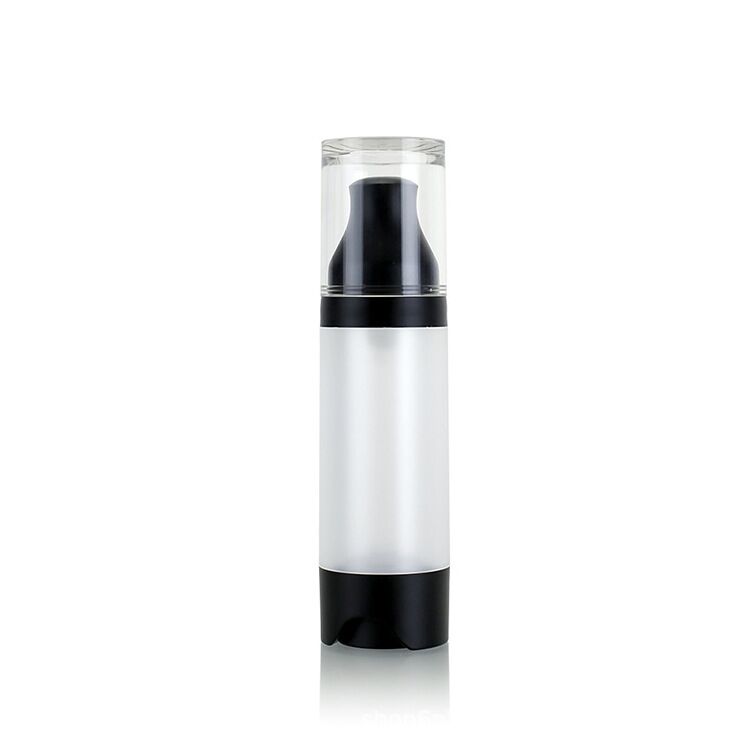 Round 30ml AS bottom press Airless pump bottle - 图片 2