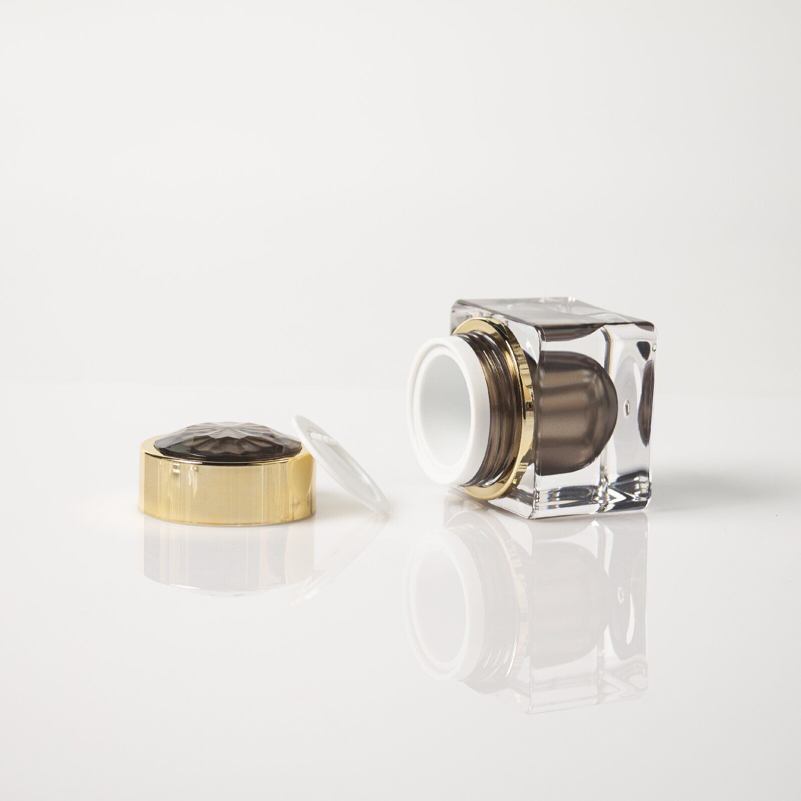 Acrylic Luxury Cream Jar with Screw Cap